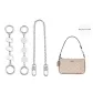Silver Three-Piece Set[C Shape+Four-Leaf Clover+Decorative Chain 35cm]