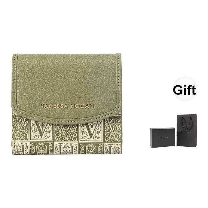 VANESSA HOGAN Cow Leather Premium Vintage Clutch Coin Purse Card Holder Unisex
