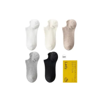 XXLLG No Show Socks Women's Shopping Bag 5 Pack