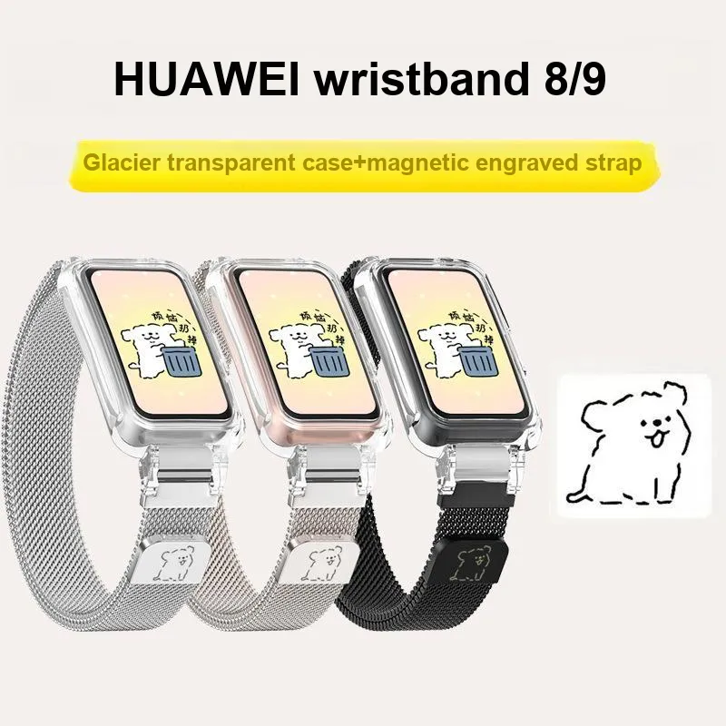 MSSM Huawei Wristband 10/9/8 Huawei Compatibility Watch Band 160mm Metal-8