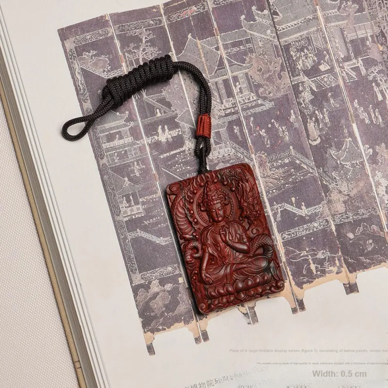 Tianzong Pterocarpus Pendants Unisex-6