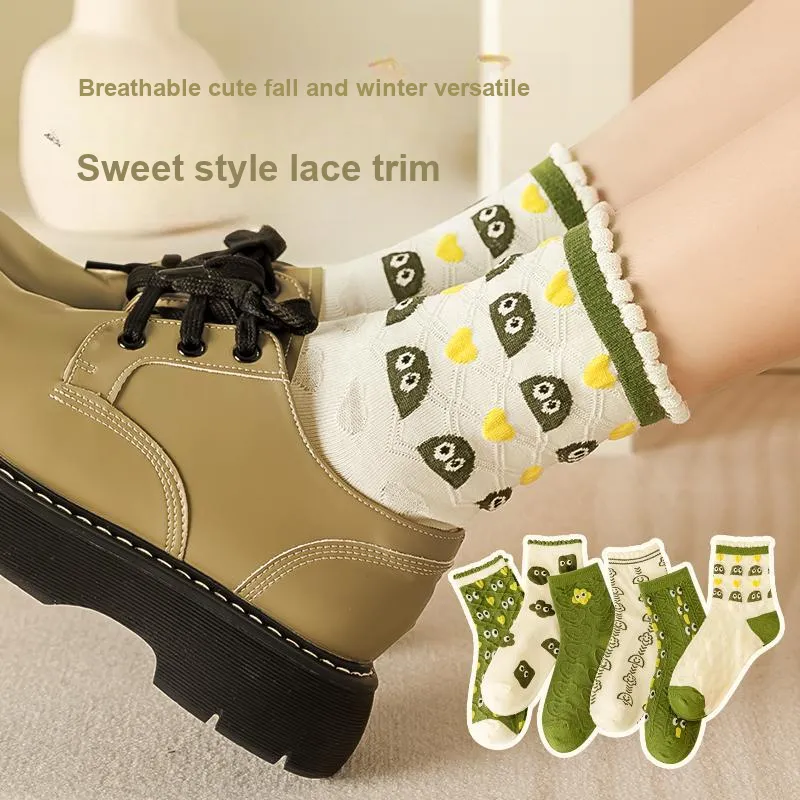 BONAS Mid-Calf Socks Women's Combo Set-5