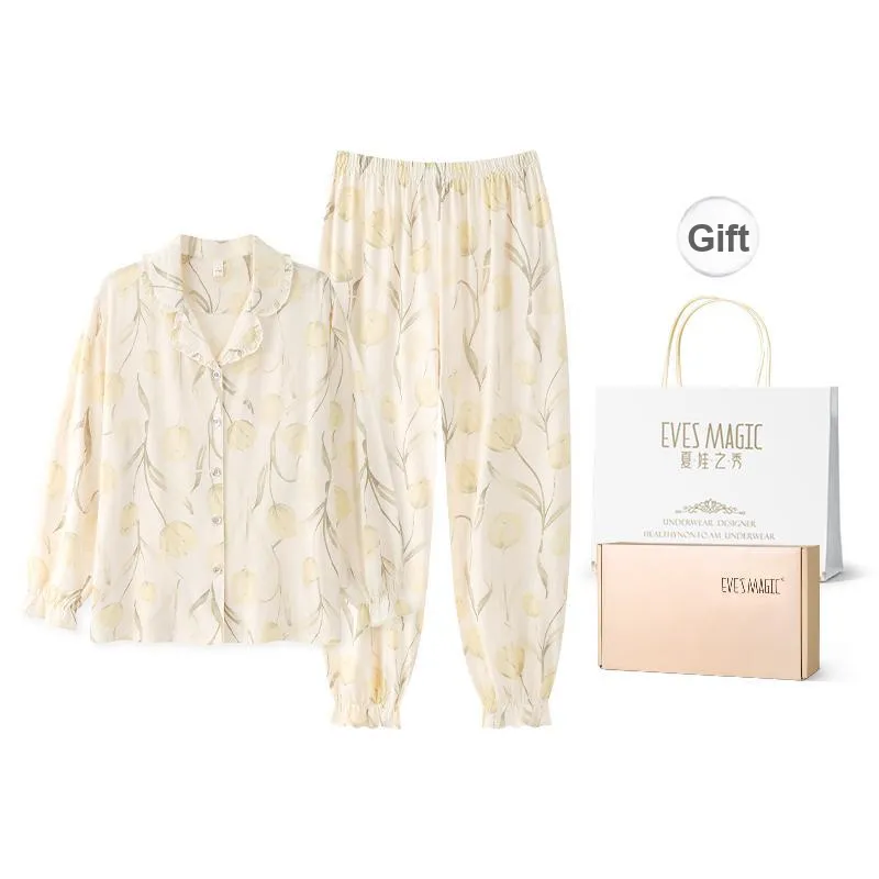 XIA.WA.ZHI.XIU Pajama Set Women's Gift Box Set-10