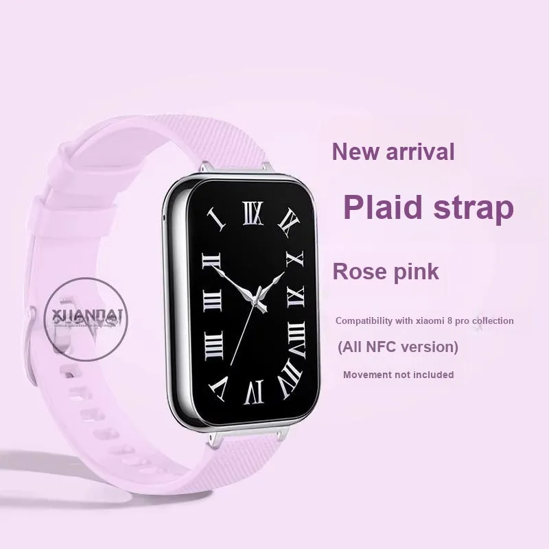 Mr. Strap Watch Band Xiaomi Red Beige Compatibility Silicone Material-8