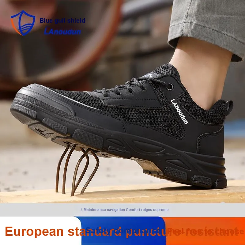 Blue Gull Shield Wear Resistant Breathable Impact Resistant Low Top Outdoor Shoes Unisex-7