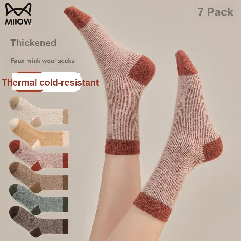 MIIOW Trend Party Series Mid Calf Socks Women's 3 Pack-2