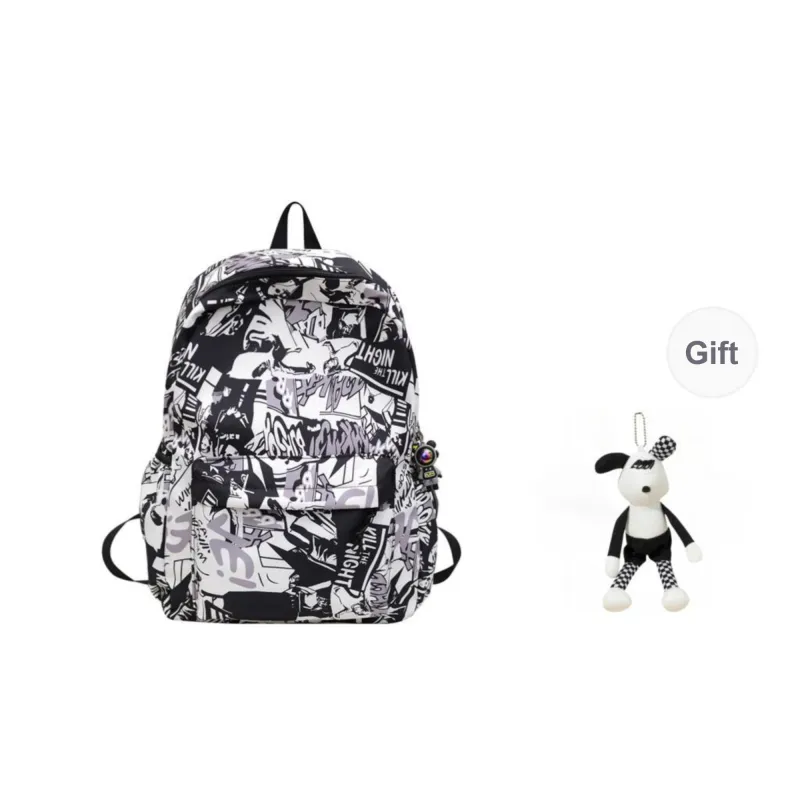 BRABOSTON Nylon Backpack Regular Unisex Pink/Gray/Green/Blue/Navy Blue-1