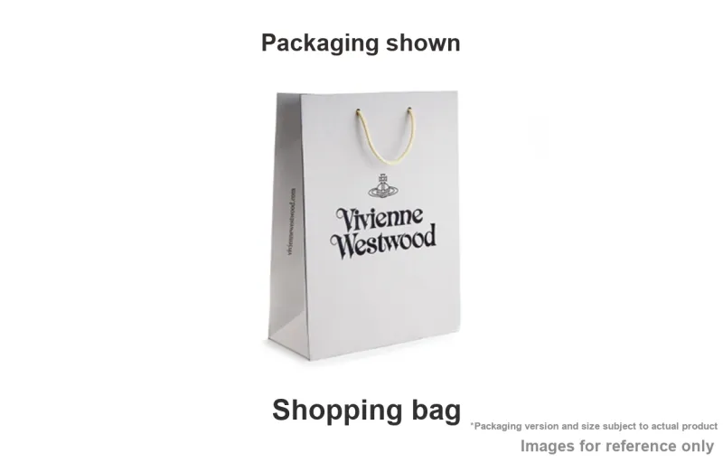 Vivienne Westwood Cotton Tote Bag, Shopping Bag, Shoulder Bag, Handbag Tubas Unisex Black-5