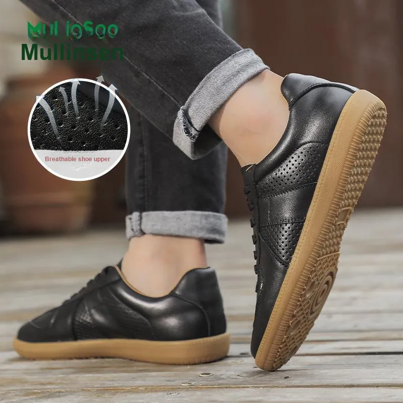 Mulinsen German Army Trainers Wear resistant, Lightweight, Breathable, And Non slip. Low Top Casual Shoes Men's-14