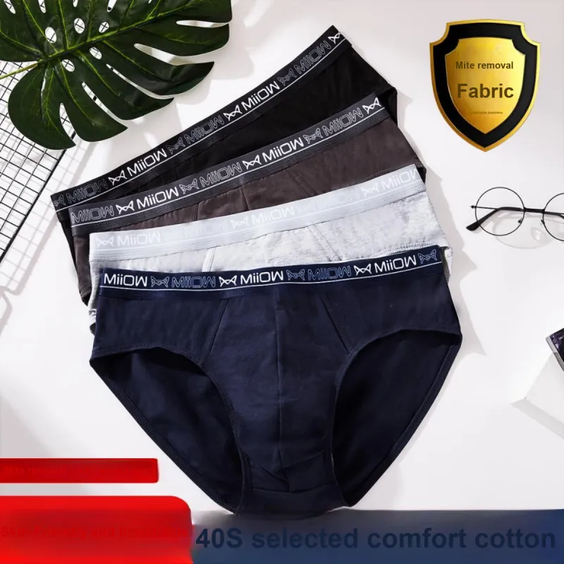 MIIOW Underpants Basic Business, Minimalist Style Fashion Men's 4 Pack-1