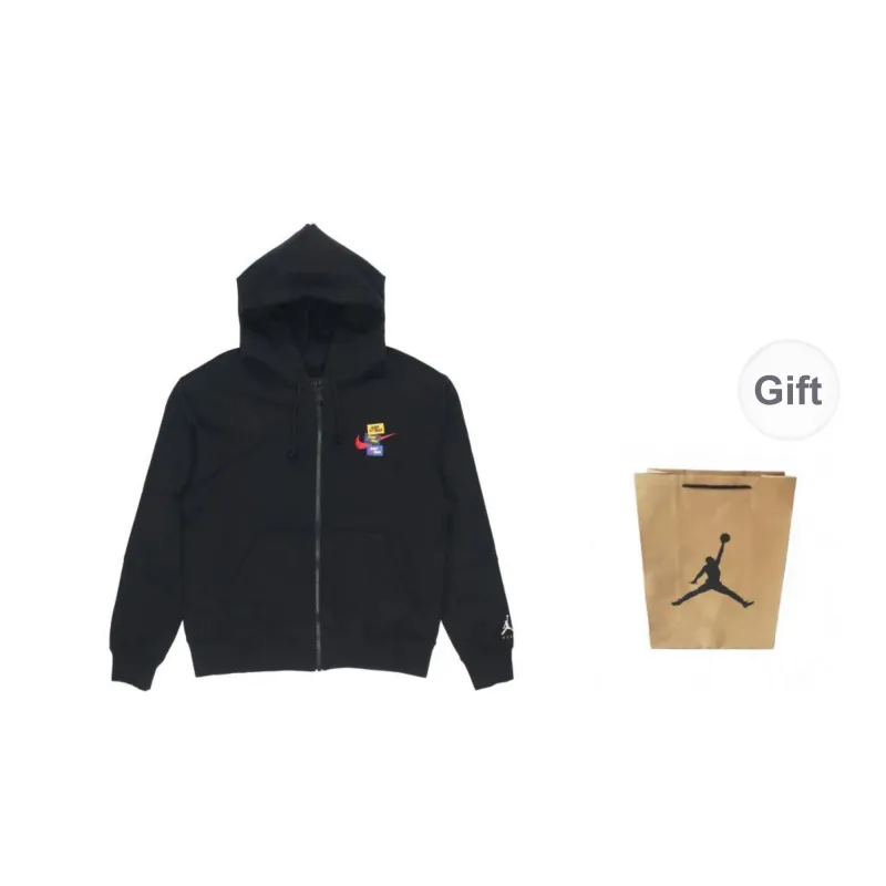 Jordan Jacket Unisex Black Shopping Bag Included-0