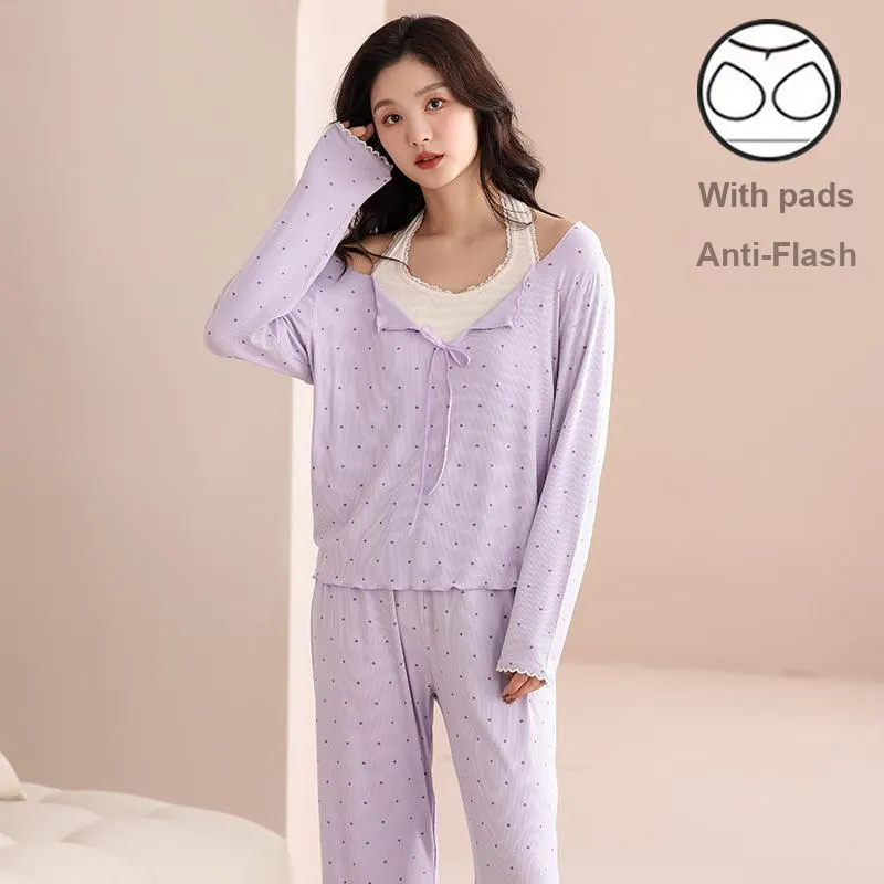 Qiao Ni Tong Pajama Set Women's Image Color-1