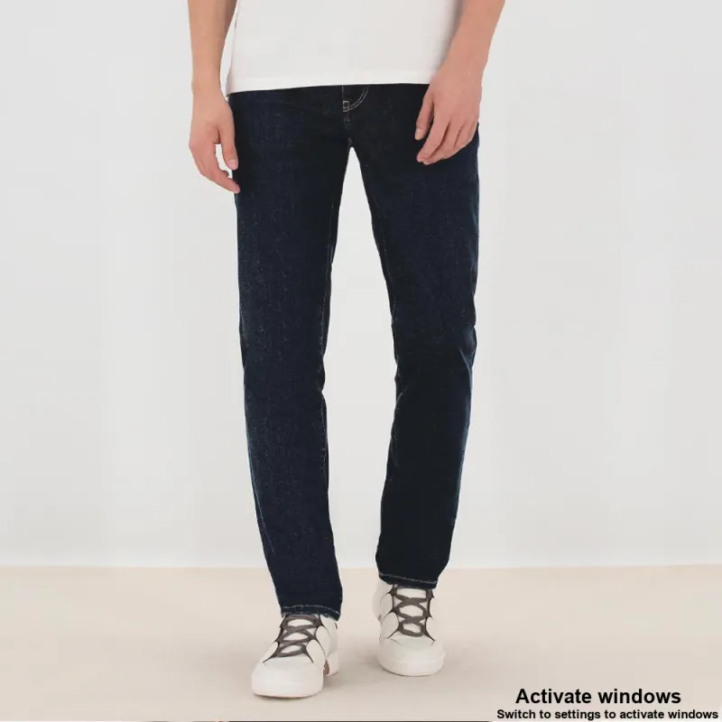 Zzegna SS22 Jeans Men's Dark Blue-3