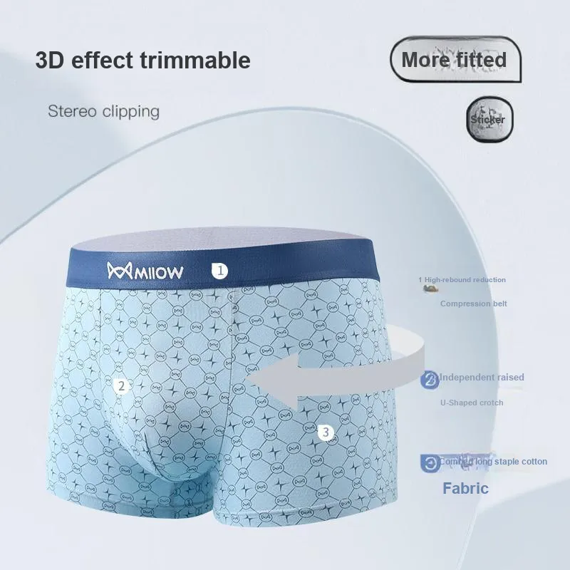 MIIOW Trend Party Series Underpants Men's 4 Pack-18