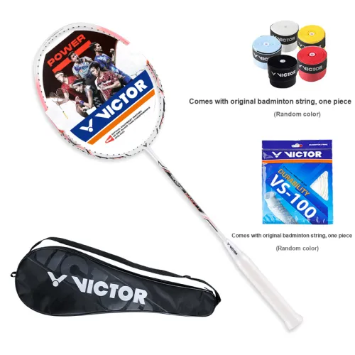 VICTOR Assault TK HWQL Full Carbon Badminton Rackets Offensive Hard Head Advanced Level Unisex Single Grip