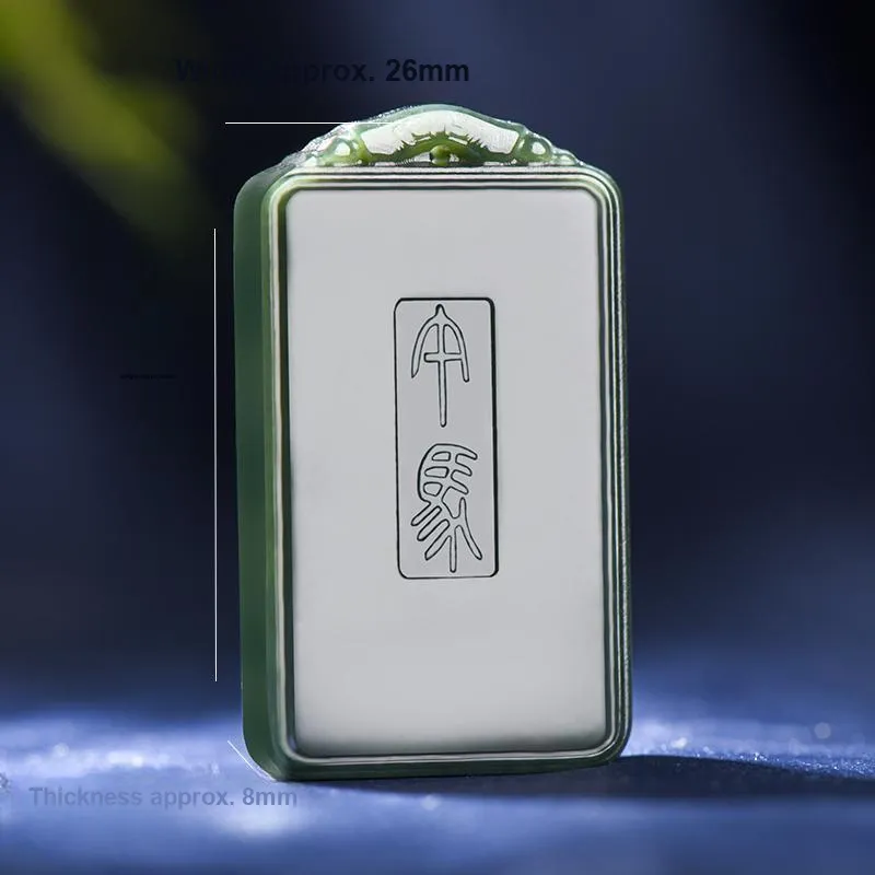 KUNYUYAO Hetian Jade Pendants Green Jade Unisex-32