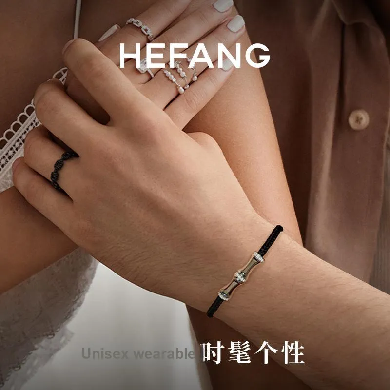 HEFANG All Things Spiritual Collection 925 Sterling Silver All Things Will Go Well Red String Bracelet Unisex-8