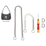 [One Shoulder/Crossbody]Crossbody Chain (73.5cm)+Pearl Chain (36.5cm) with Free Customization Set