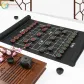MJ8289 Ebony 4.5 Cm+Scroll Chess Set