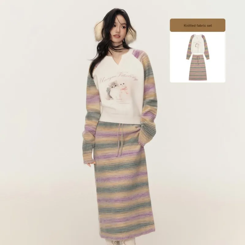EPTISON WOMAN Skirt Set Women's Multicolor Orchid-2