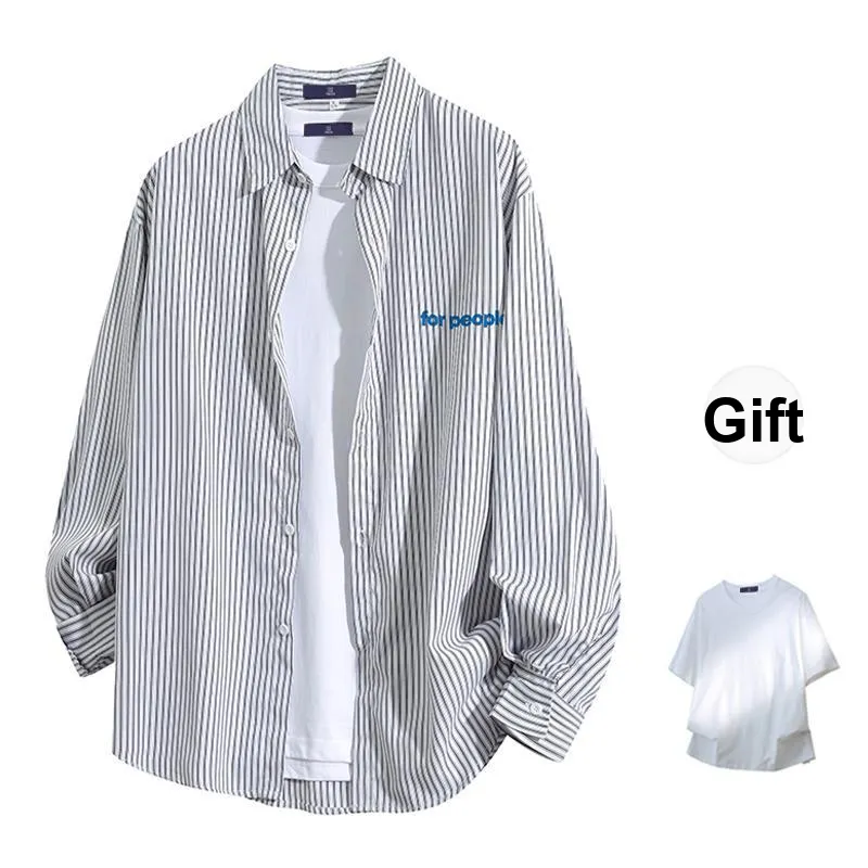 FAX FOR FMACM Shirt Unisex Navy Blue Stripes-10