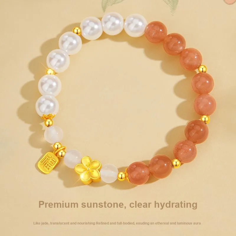 Branded Jewelry Natural Chalcedony Bracelets Women's-1