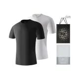Crew Neck 2 Pack (White+Black) 2 Pcs-Easy to Match and Wash!