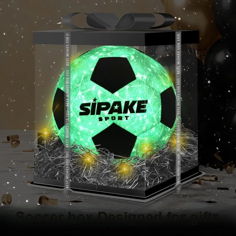SIPAKESPORT Size 4 5 Size Soccer PU Machine Stitched Soccer Ball Unisex Starry Sky Purple-4