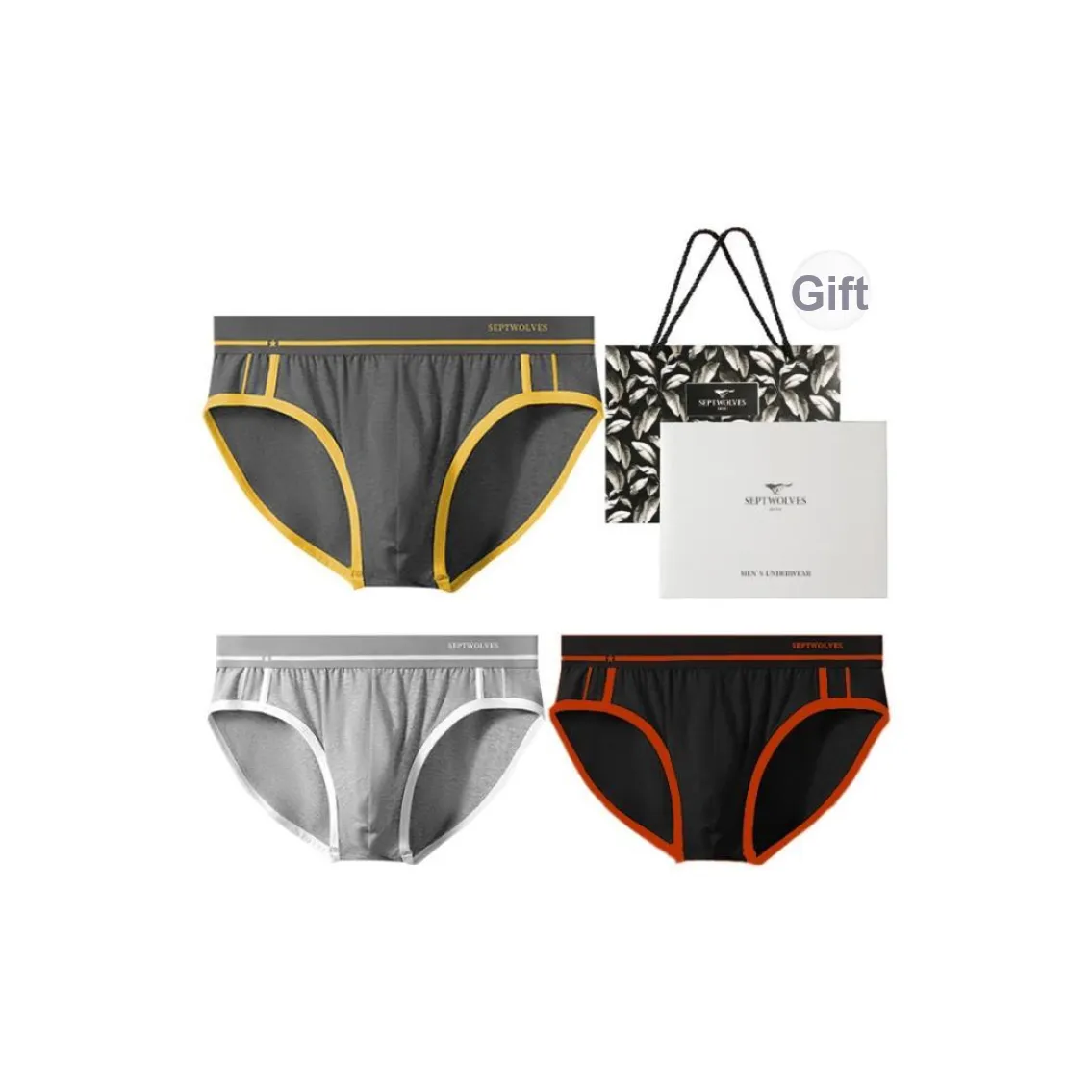 SEPTWOLVES Underwear Gift Box Men's 3 Pack Gift Box Set