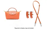 Carrot Silver-Tone Buckle 95-124cm Leather Strap+[No Perforated]Set