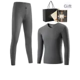 Clothing Sets (Downpour Gray) Dralon Heat-Retaining/Seamless Cut/3A Antibacterial