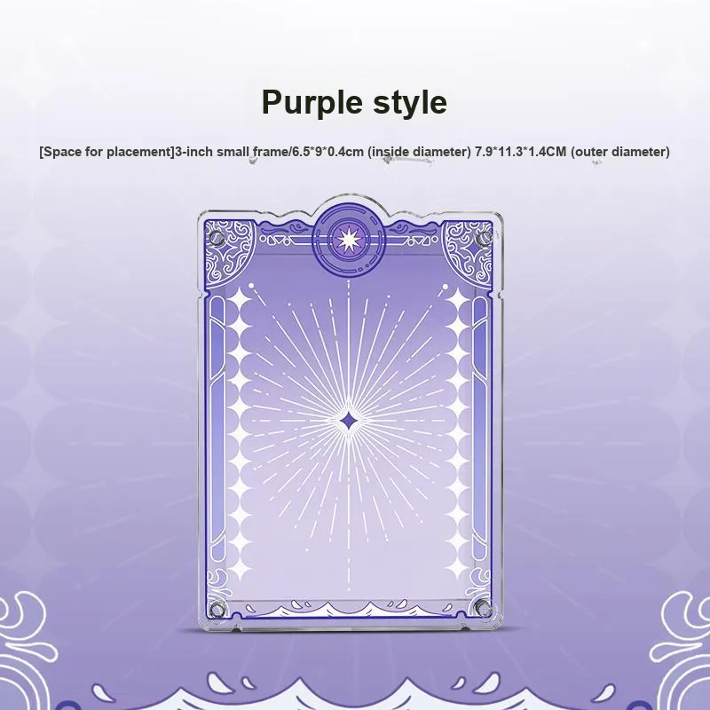 LIGHT YOUR BRICKS Le Yi Bao Compatible Guomei Anime Card Card Character Stand Acrylic Frame Protector Model Accessories-1