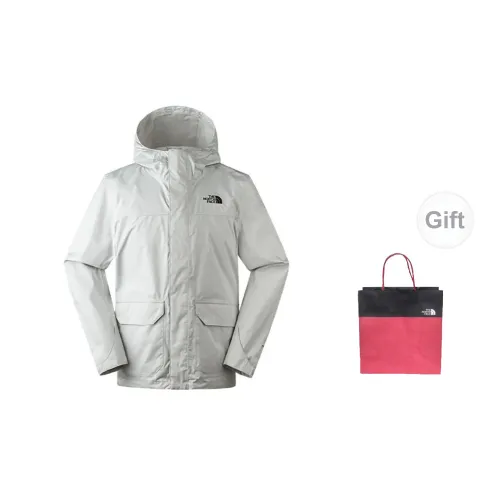 THE NORTH FACE City Outdoor Collection Windbreaker Jackets Men Gray+Gift Bag