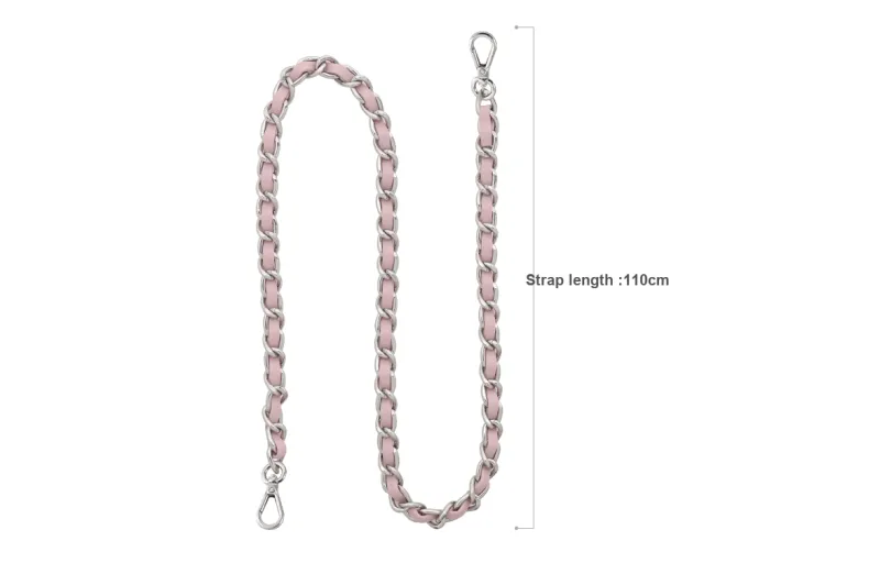 Lan Bao Fan Microfiber Synthetic Leather Bag Strap Women's Pink-47