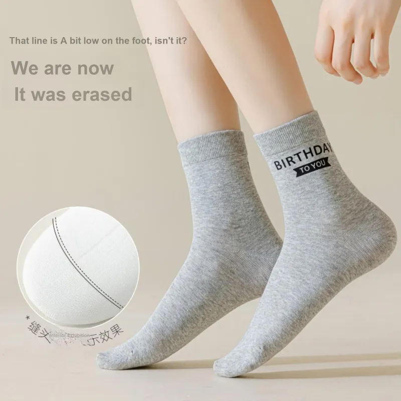 XXLLG Mid Calf Socks Unisex 3 Pack-4