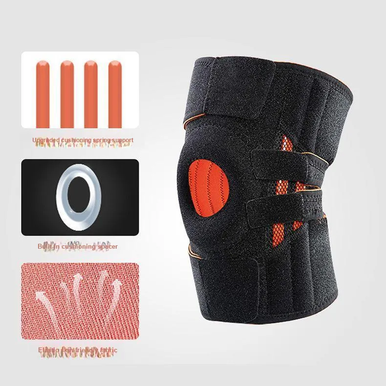 TMT Running Cycling Volleyball Soccer Badminton Basketball Unisex Polyester Polyamide Elastane Silicone Knee Pads-4