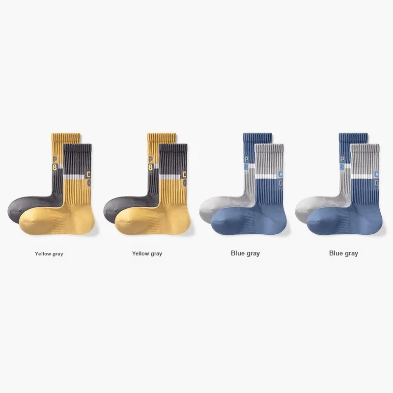 B&C.Room 2023 Fall Crew Socks Men's 4 Pack-1