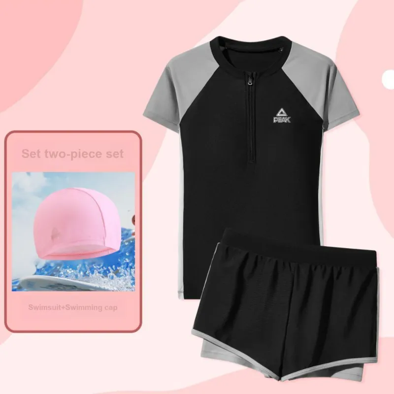 PEAK Swimming Sets Polyester Seaside Vacation With Hot Spring Kids'-7