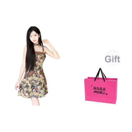 MORii Изображение Цвет В комплекте Сумка для покупок Женские Слиплатья