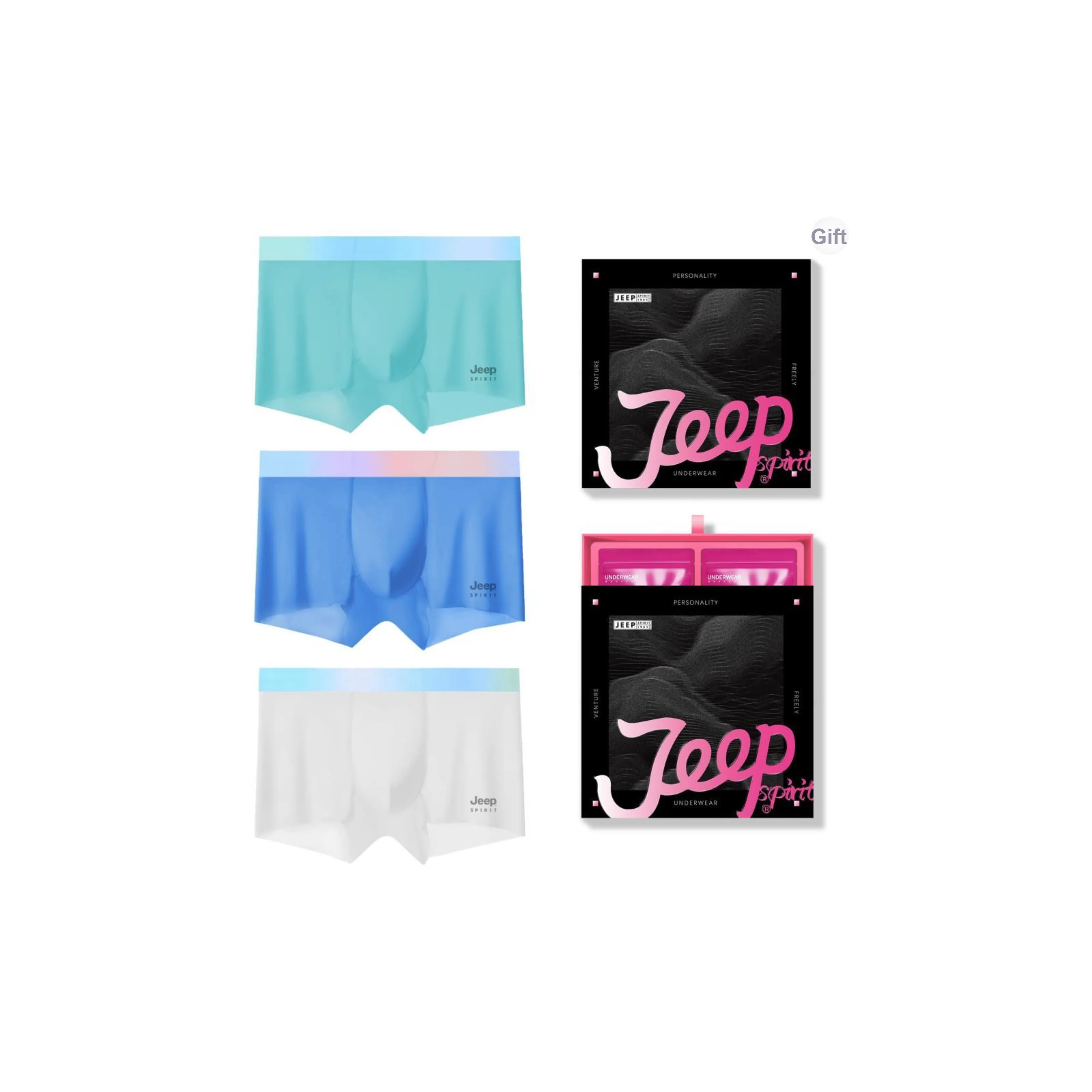 JEEP SPIRIT Боксеры Мужские 3 упаковки