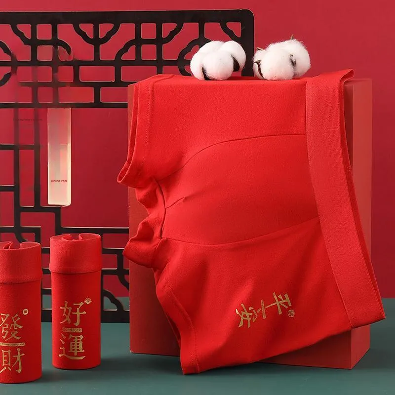 2323 Underpants Men's Gift Box Set Red-12