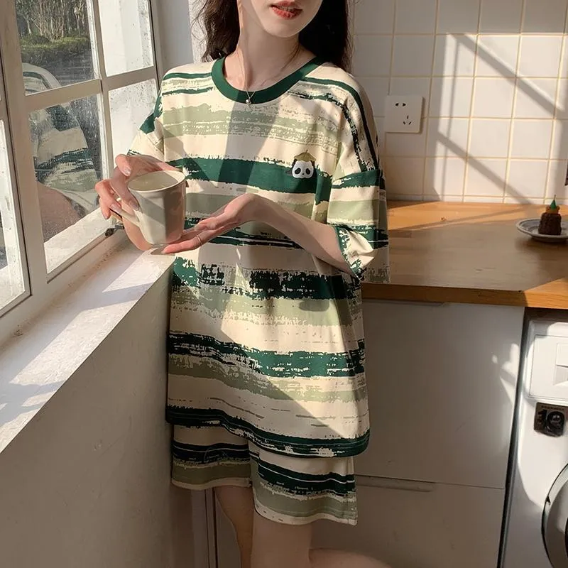 Mulong Family Pajama Set Women's Green-1