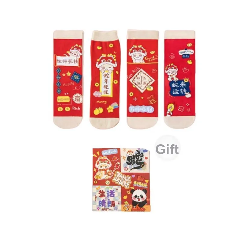 Pretty Lady Mid Calf Socks Women's Box 4 Pack Mixed Color