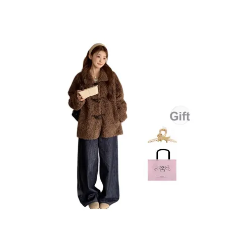 EVPGB Коричневый Женский Пальто