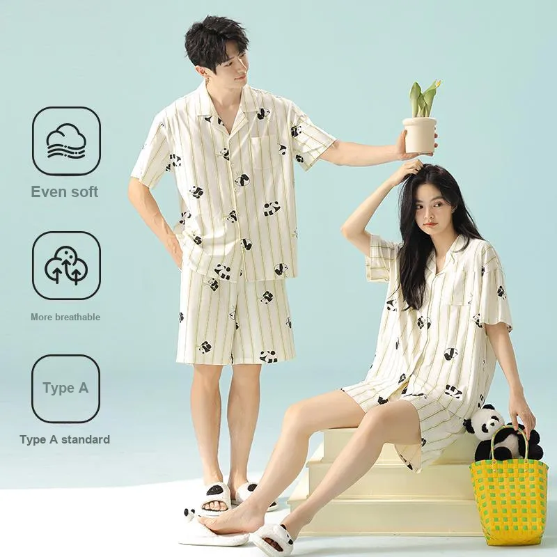 WANANNI Pajama Set Unisex Light Apricot Yellow-3