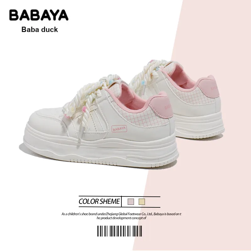 Babaya Anti Slip And Wear Resistant Height Increasing Skateboard Shoes Women's-8