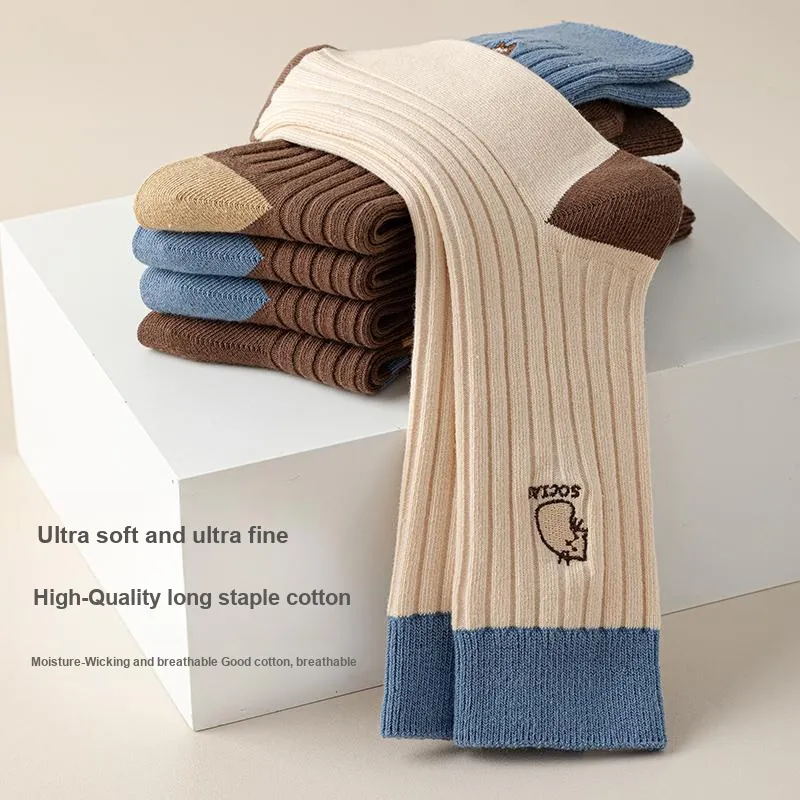 JIAZINI Mid Calf Socks Women's Combo Set-15