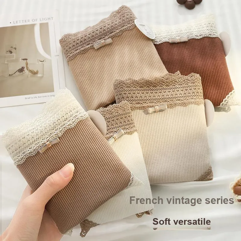 XIA.WA.ZHI.XIU Underpants Women's Shopping Bag 4 Pack-34