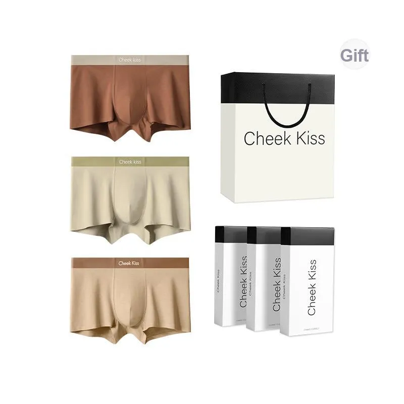 Cheekkiss Underwear Gift Box Men's Comfortable Seamless Boxer Briefs Premium Packaging-20