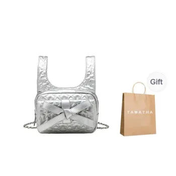 TAMATHA PU Girlish Ballet Style Small Backpack Regular Women's Silver